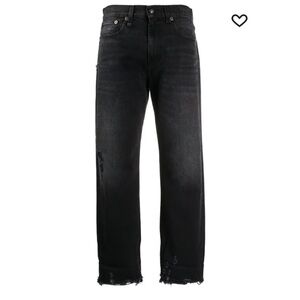 R13 Black Distressed Women Jeans